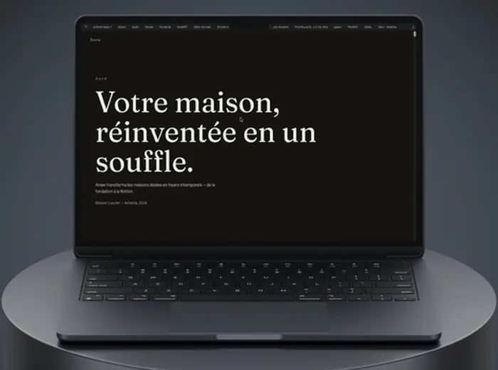Réalisation Prowix — Anew, Expérience Web Cinématique sur Wix Studio