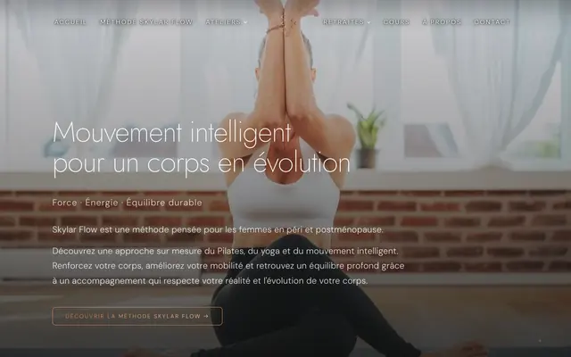 Réalisation Prowix — Skylar, Santé & Bien-être sur Wix Studio